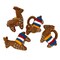 Set of 4 Felt Llama Napkin Rings for Table Settings and Dinner Decorations